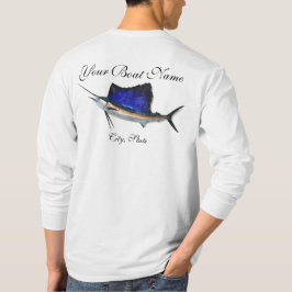 T-shirt fait sur commande de pêche de pélerin de