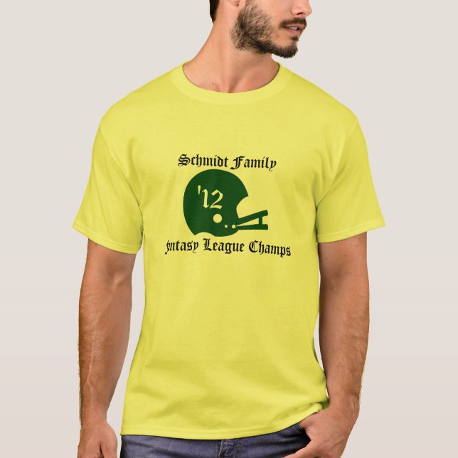 T-shirt fait sur commande du football d'imaginaire (Devant)