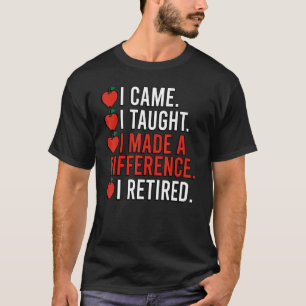 T-shirt Fait Une Différence Professeur Retraité Retraité R