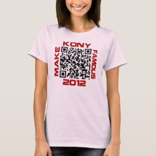 T-shirt Faites à Kony le code visuel célèbre Joseph Kon