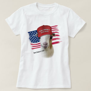 T-shirt Faites à l'Amérique une nouvelle chèvre La Mancha