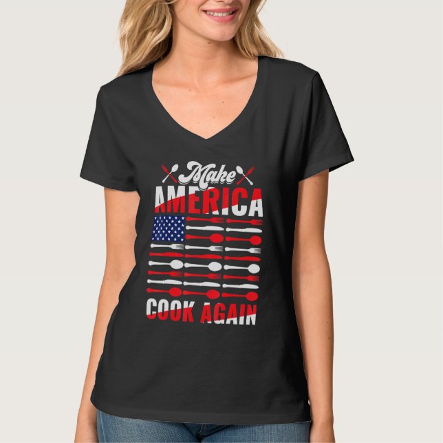 T-shirt Faites à nouveau cuire l'Amérique (Devant)