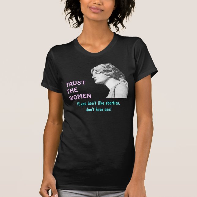 T-shirt FAITES CONFIANCE à la chemise d'obscurité de (Devant)