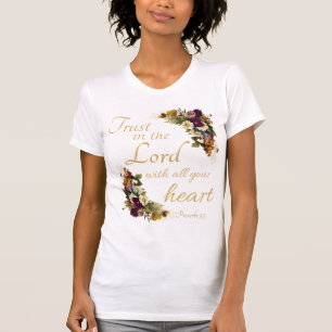 T-shirt Faites confiance à l'Éternel avec tout votre coeur