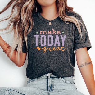T-shirt Faîtes De La Fille Aujourd'Hui Super, Rétro