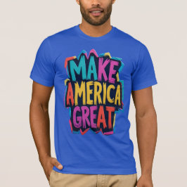 T-shirt Faites de l'Amérique un grand Téméraire patriotiqu