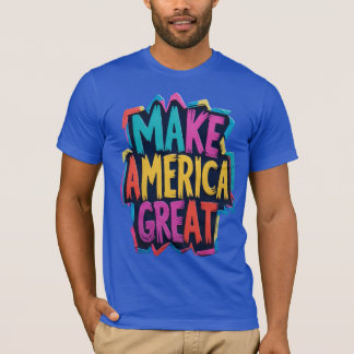 T-shirt Faites de l'Amérique un grand Téméraire patriotiqu