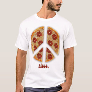 T-shirt "faites de pizza pas guerre"