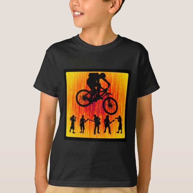 T-shirt Faites du vélo le salut (Devant)