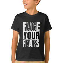 Faites face à vos peurs Typographie Citation Motiv
