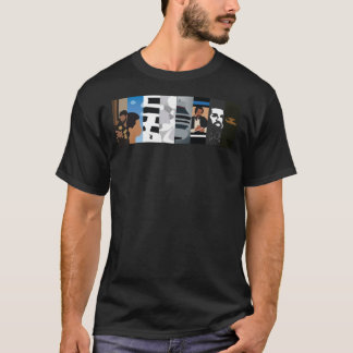 T-shirt Faites glisser les couvertures d'albums minimales 