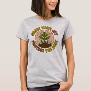 T-shirt Faites Grandir Votre Joie Protégez La Racine Rétro