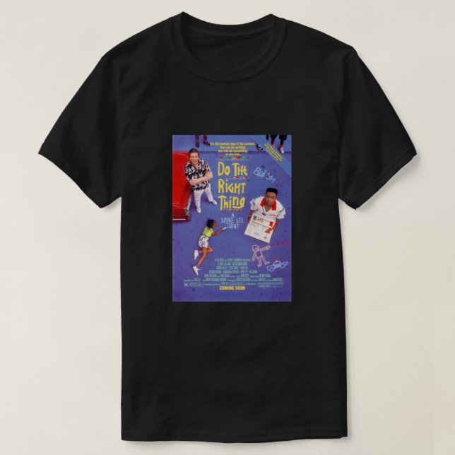 T-shirt Faites la bonne chose Poster de cinéma classique (Design devant)