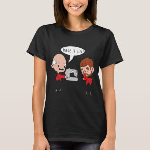 T-shirt Faites-Le Coudre Drôle Machine À Coudre Plaisant