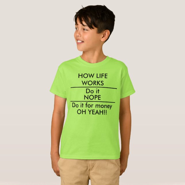 T-shirt Faites-le pour la chemise drôle d'école d'enfants (Devant entier)