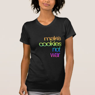 T-shirt faites les biscuits, pas guerre