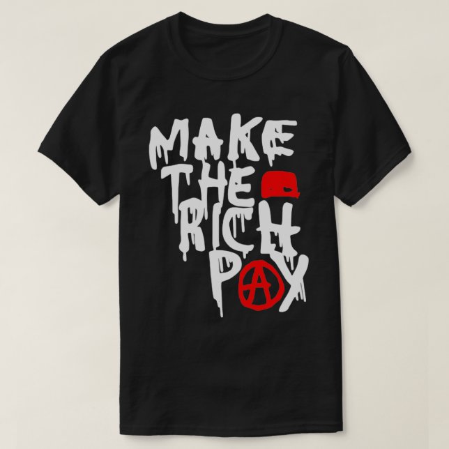 T-shirt Faites payer les riches (Design devant)