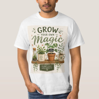 T-shirt Faites Pousser Votre Propre Magie | Plante d'Esthé