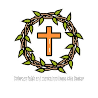 T-shirt Faites preuve de foi et de bien-être mental à Pâqu