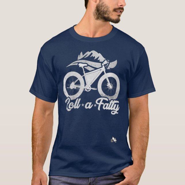 T-shirt Faites rouler un Vélo Fatty Fat Tire eBike Premium (Devant)