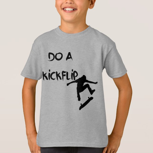 T-shirt Faites un KickFlip ! Chemise unisexe de patineur (Devant)