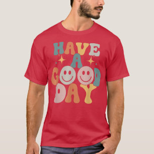T-shirt Faites Une Bonne Journée Rétro Soyez Un Smile Heur