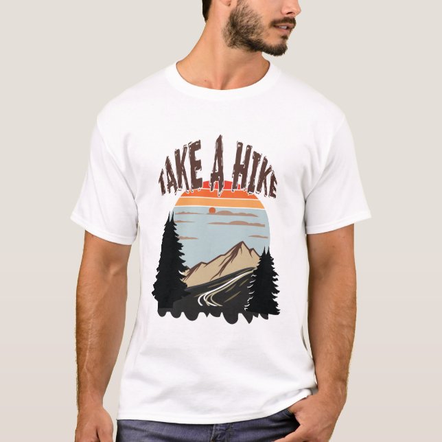T-shirt Faites une randonnée - Mountain Adventure Design p (Devant)