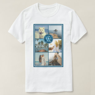 T-shirt Faites votre propre collage de photo d'été de