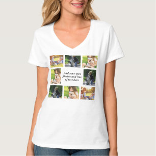 T-shirt Faites votre propre collage photo et texte