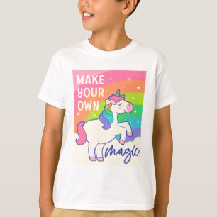 T-shirt Faites votre propre magie   Cute Unicorn