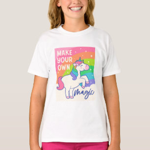 T-shirt Faites votre propre magie   Cute Unicorn