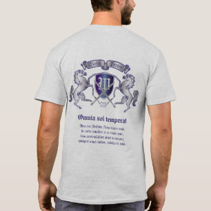 T-shirt Faites votre propre manteau du bouclier argenté d