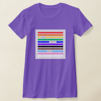 T-shirt Faites-vous Fier Arc-en-ciel Caviardage Fierté 202