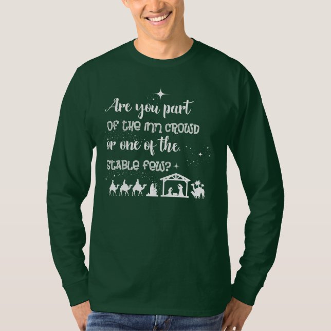 T-shirt Faites-Vous Partie De La Foule D'Auberges ? Noël c (Devant)