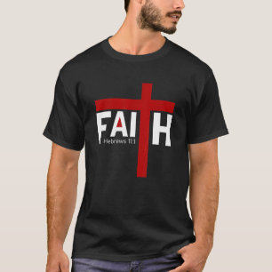 T-shirt Faith Cross Nails Hébreux 11 1 Foi chrétienne 2