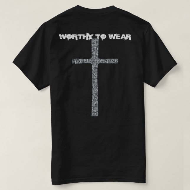T-shirt Faith Cross Silver - À Porter (Design dos)