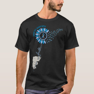 T-shirt Faith Diabetes Sensibilisation Blue Ribbon Mois Di
