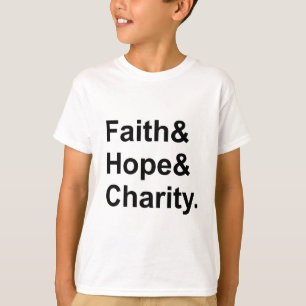 T-shirt Faith Hope Charity   Christian Martyr Saints
