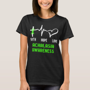 T-shirt Faith Hope Love Achalasia Sensibilisation