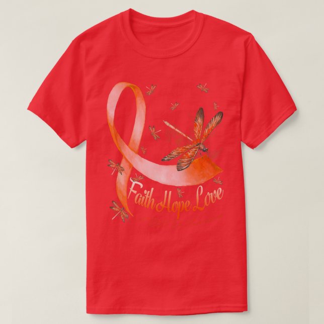 T-shirt Faith Hope Love ADHD Sensibilisation Dragonfly Pre (Design devant)