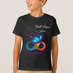 T-shirt Faith Hope Love Alzheimerheimer Awareness
