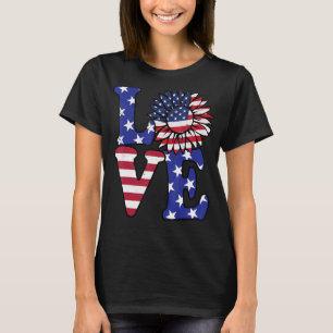 T-shirt Faith Hope Love Butterfly Daisy Christians God 4th