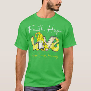 T-shirt Faith Hope Love Childhood Cancer Awareness1648