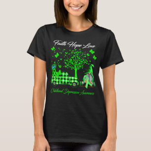 T-shirt Faith Hope Love Childhood Depression Awareness