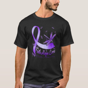 T-shirt Faith Hope Love Colitis Awareness Dragonfly