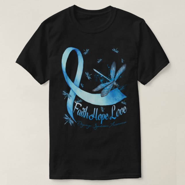 T-shirt Faith Hope Love Digeorge Syndrome Sensibilisation  (Design devant)