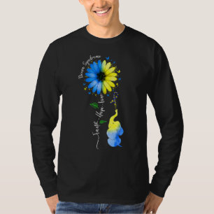 T-shirt Faith Hope Love Down Syndrome Sensibilisation Ruba