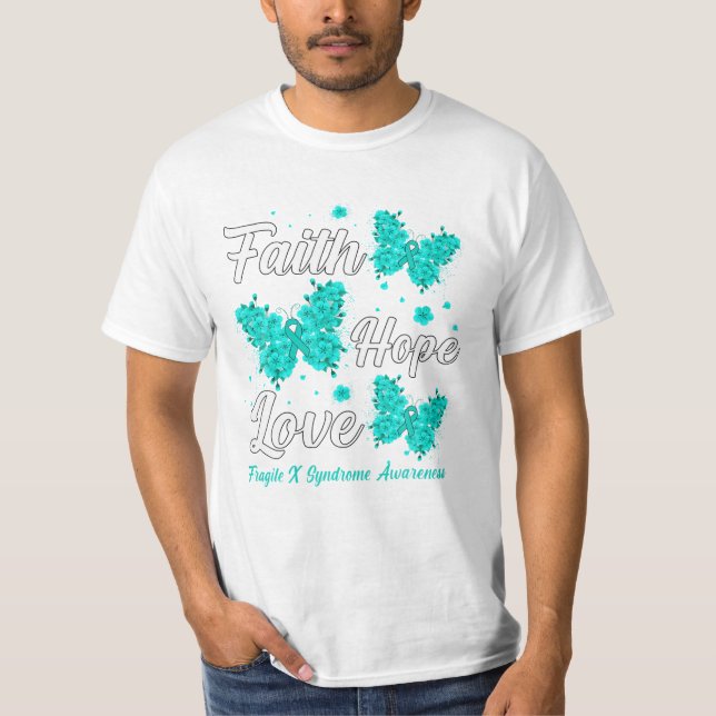 T-shirt Faith Hope Love Fragile (Devant)