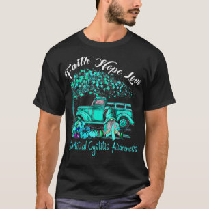 T-shirt Faith Hope Love Interstitielle Cystite Sensibilisa