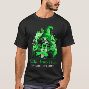 T-shirt Faith Hope Love Maladie du rein Sensibilisation Gn